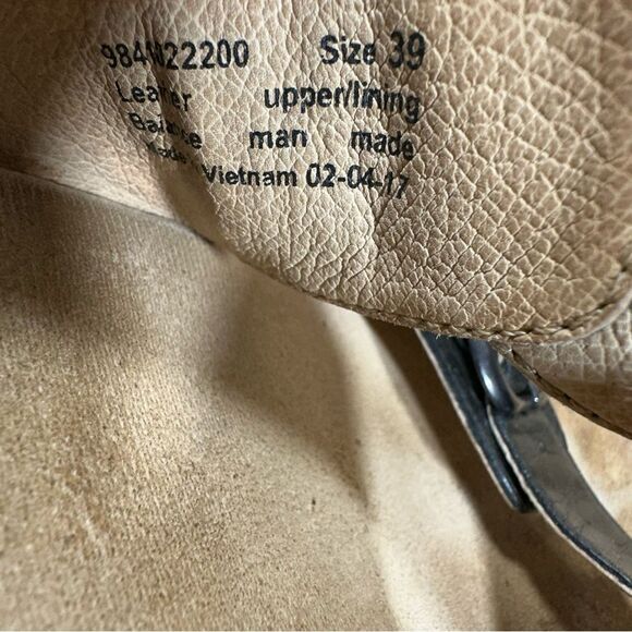 Dansko Black Leather Wedge Sandals Women’s Size 8.5 - Picture 8 of 9